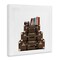Stupell Industries Travel Vintage Luggage & Books Canvas, design by Amanda Greenwood